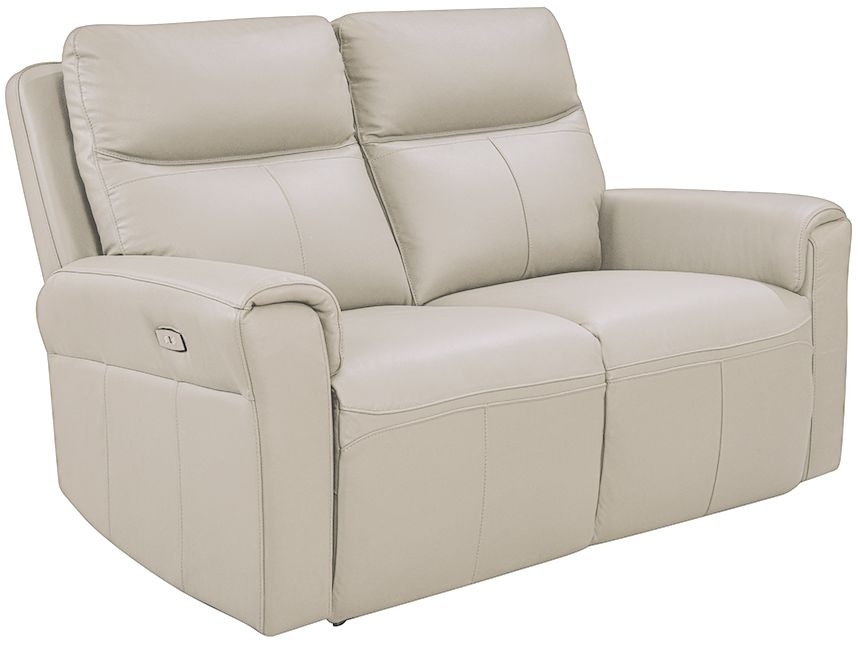 Vida Living Russo Stone Leather 2 Seater Electric Recliner Sofa