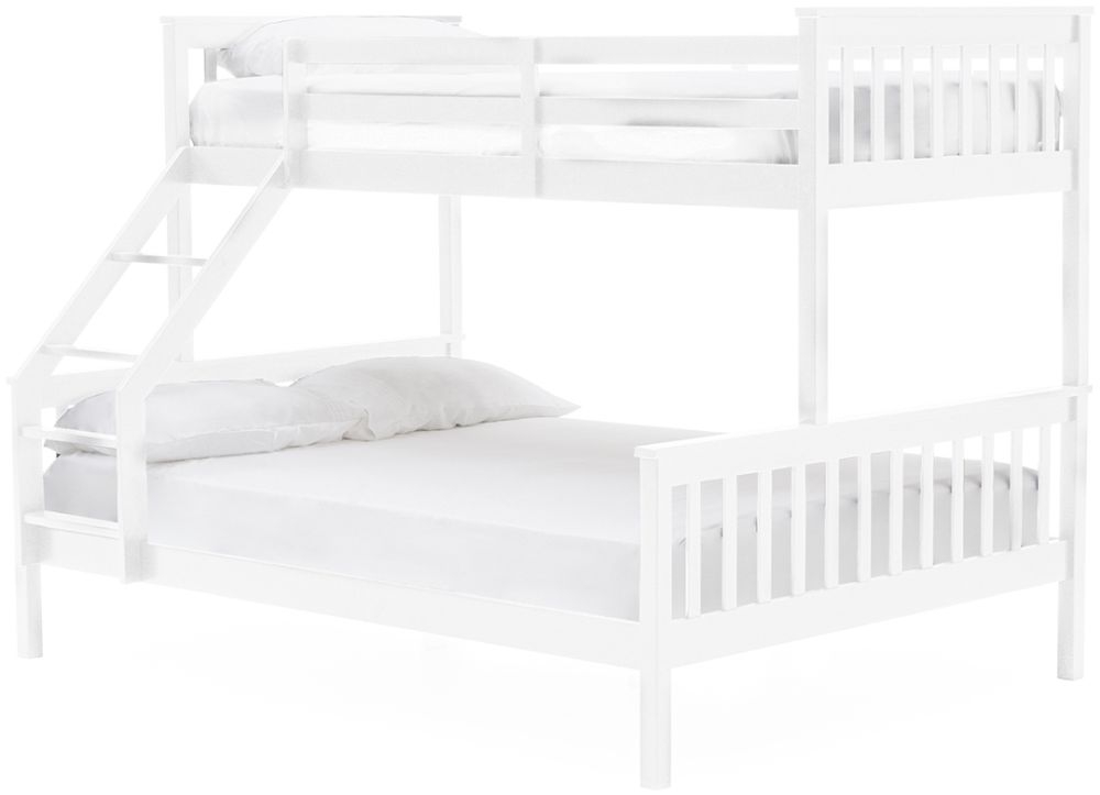 Vida Living Salix 3ft And 4ft 6in White Painted Bunk Bed
