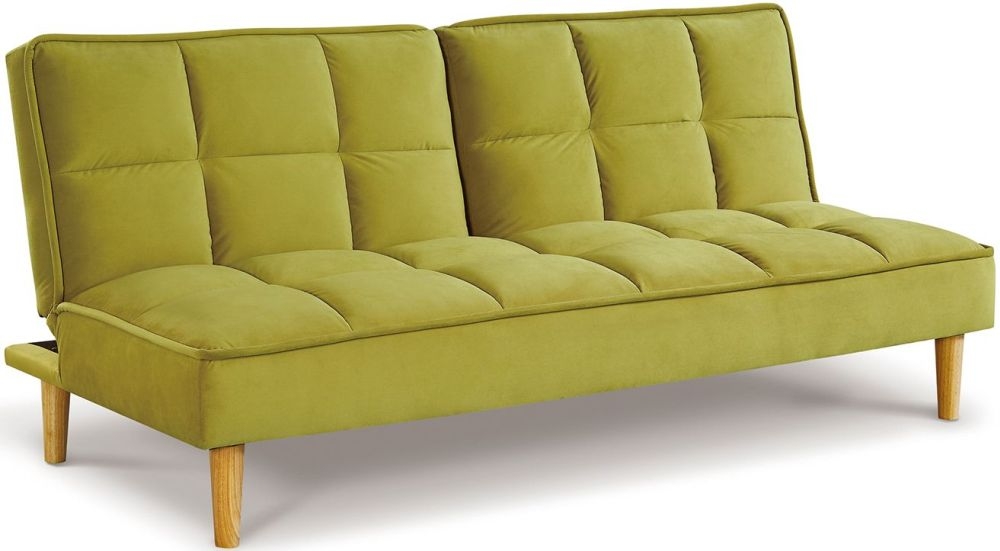 Vida Living Lokken Green Velvet Sofa Bed