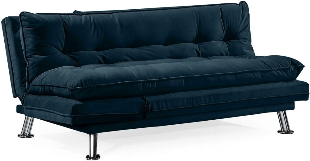 Vida Living Sonder Blue Velvet Sofa Bed