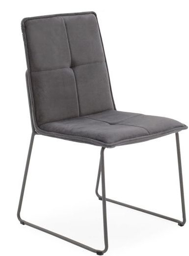 Vida Living Soren Grey Velvet Dining Chair Set Of 4