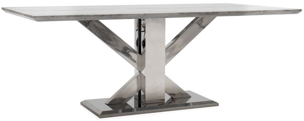 Vida Living Tremmen 180cm Grey Marble Dining Table