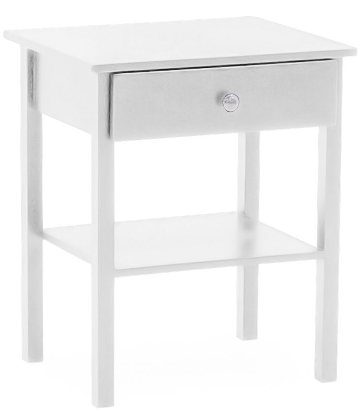 Vida Living Willow White Painted Bedside Table