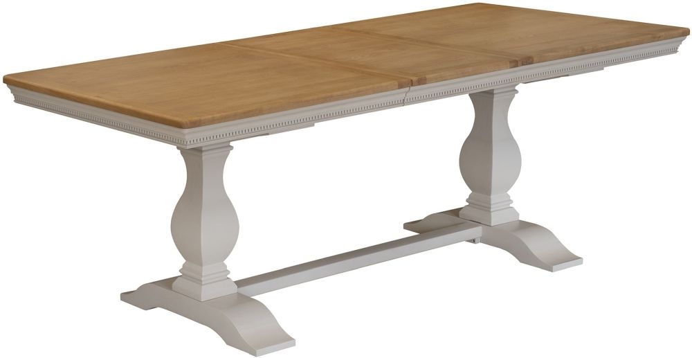 Vida Living Winchester 180cm230cm Silver Birch Painted Extending Dining Table