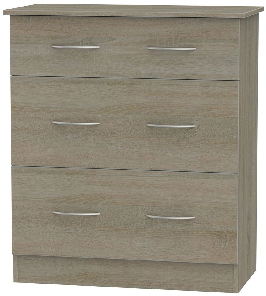 Avon Darkolino 3 Drawer Deep Chest