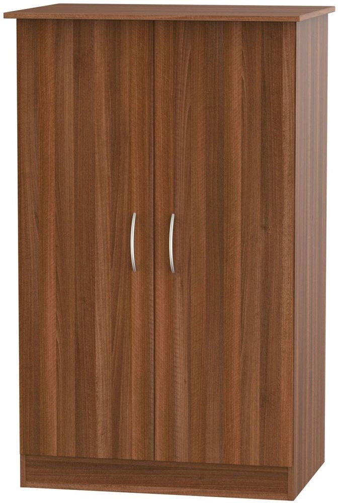 Avon Noche Walnut 2 Door Midi Wardrobe