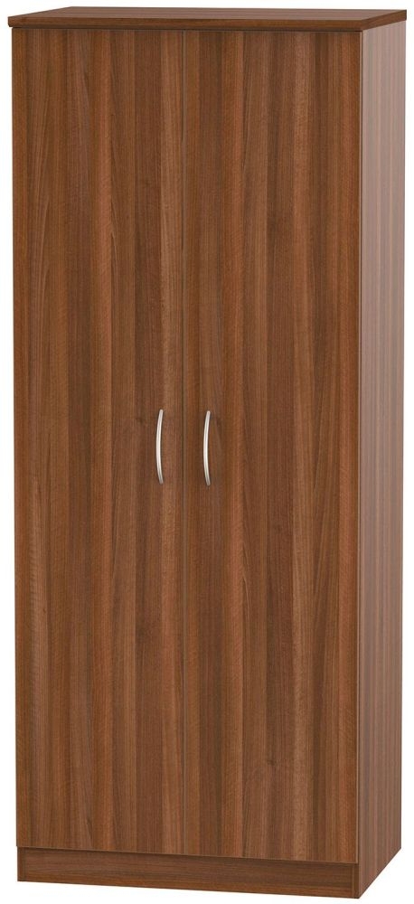 Avon Noche Walnut 2 Door Wardrobe