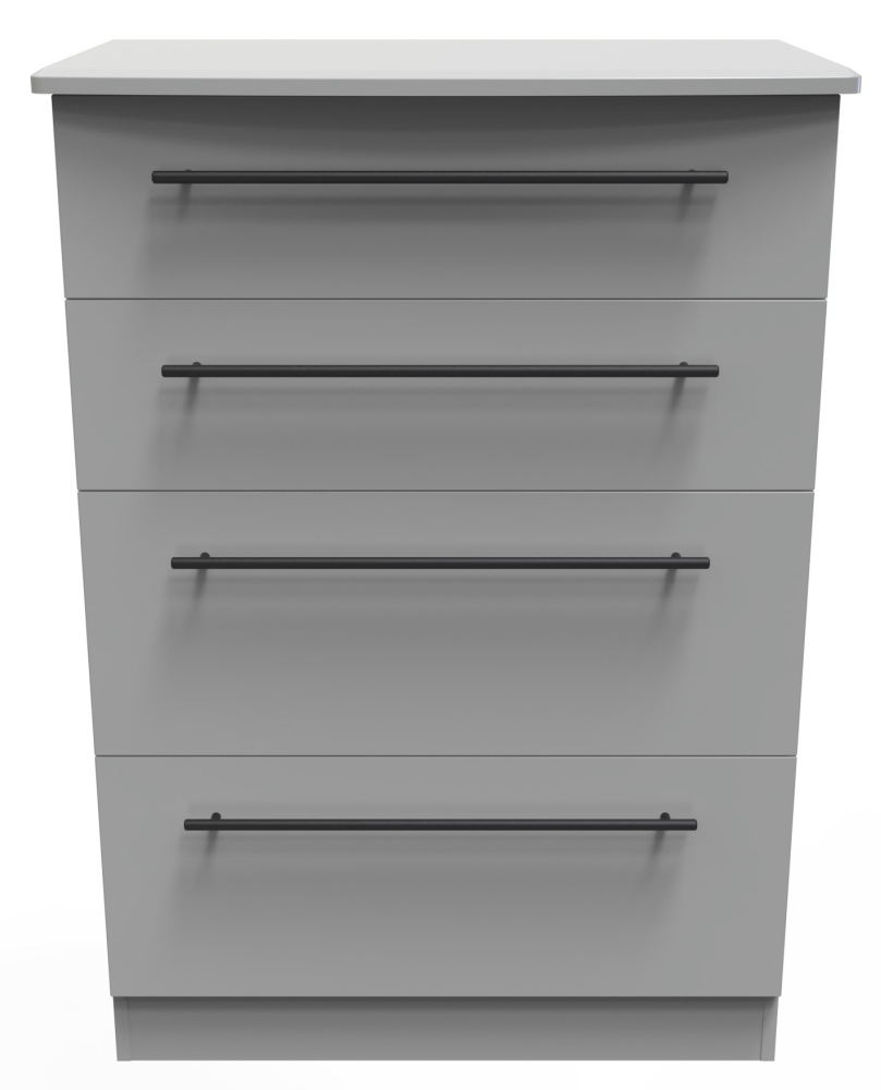 Beverley Dusk Grey 4 Drawer Deep Chest