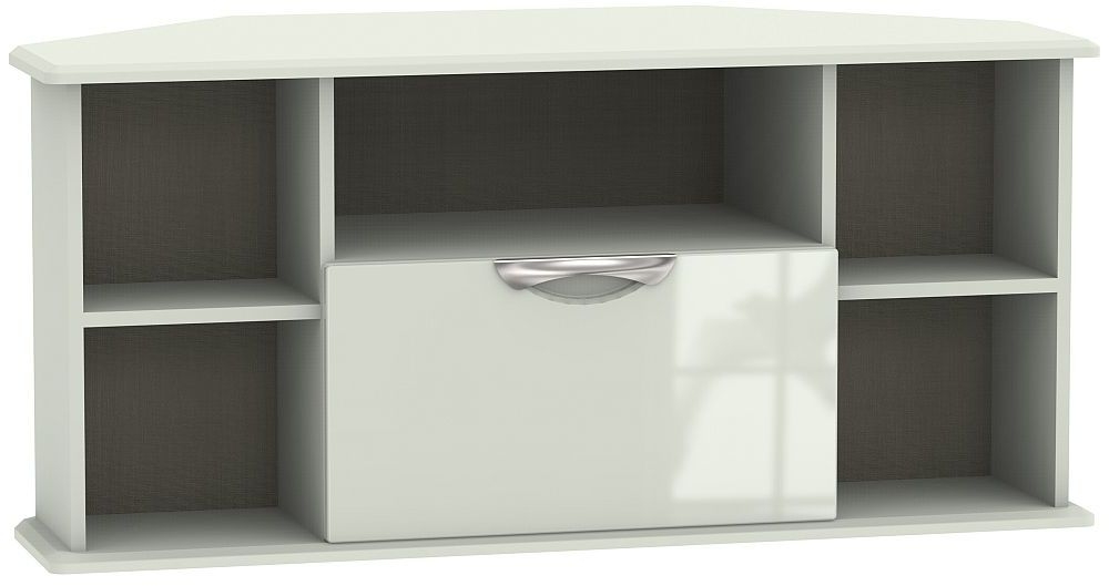 Camden High Gloss Kaschmir 1 Drawer Corner Tv Unit