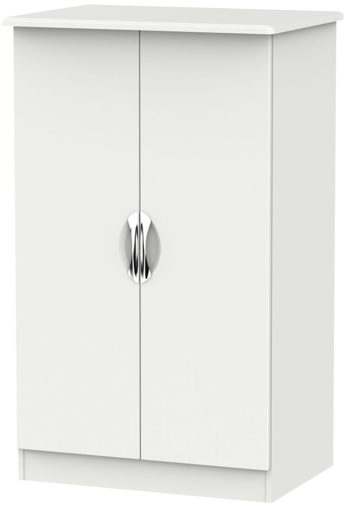 Camden Light Grey 2 Door Plain Midi Wardrobe