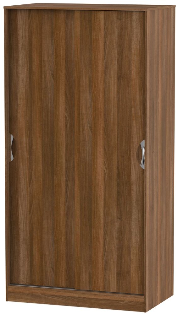 Camden Noche Walnut 2 Door Sliding Wardrobe