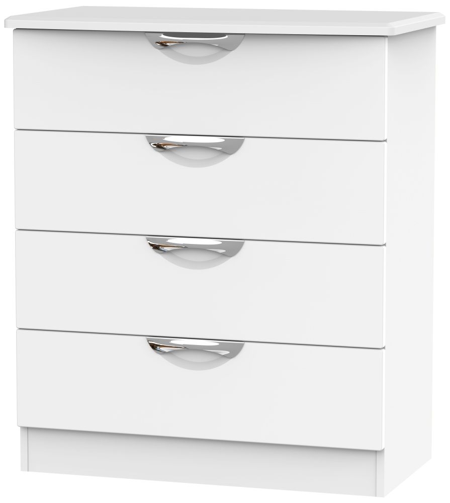 Camden White Matt 4 Drawer Chest