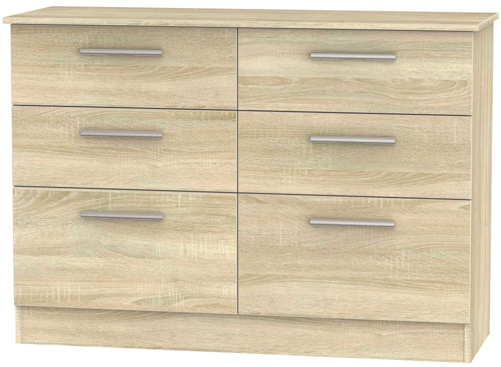 Contrast Bardolino 6 Drawer Midi Chest