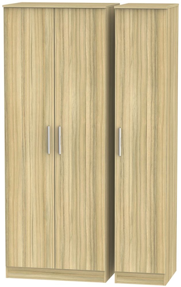 Contrast Cocobolo 3 Door Wardrobe