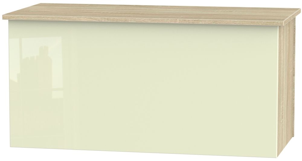 Contrast Blanket Box High Gloss Cream And Bardolino