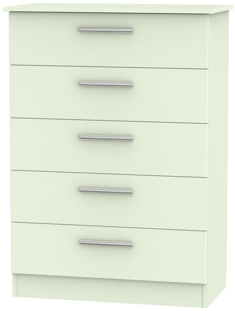 Contrast Vanilla 5 Drawer Chest