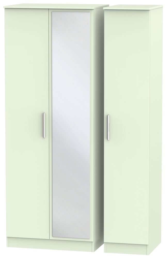 Contrast Vanilla 3 Door Mirror Wardrobe