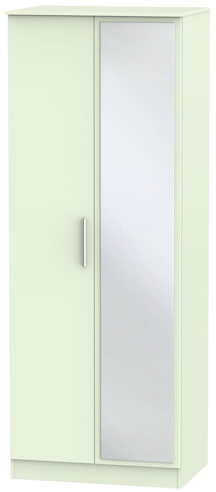 Contrast Vanilla 2 Door Mirror Wardrobe