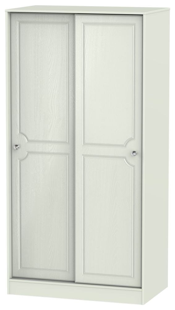 Crystal Kaschmir Ash 2 Door Sliding Wardrobe