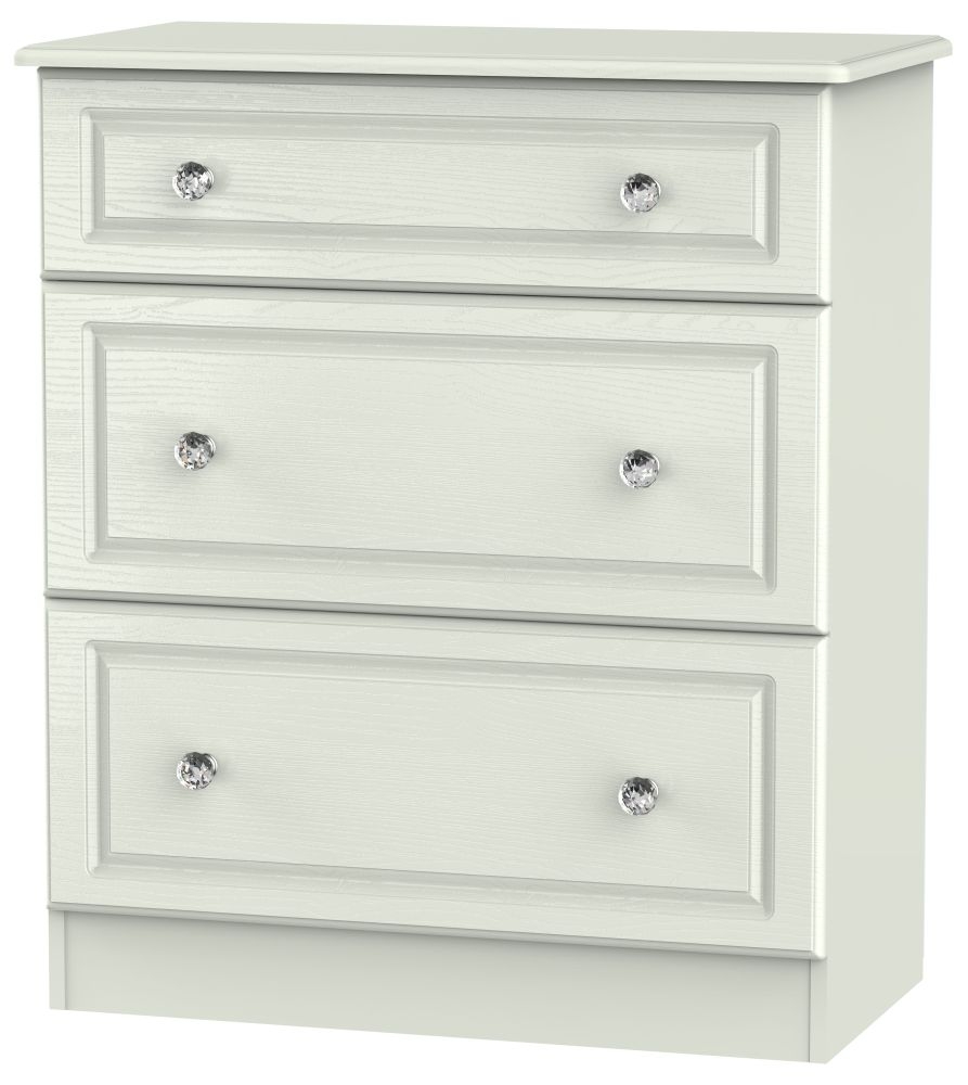 Crystal Kaschmir Ash 3 Drawer Deep Chest