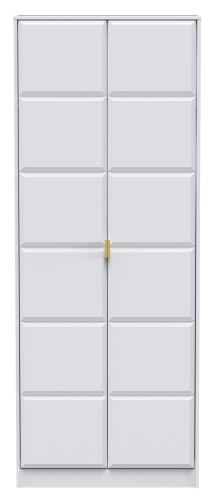 Cube White Matt 2 Door Wardrobe