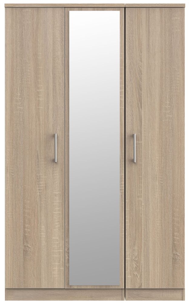 Devon Bardolino 3 Door Mirror Wardrobe