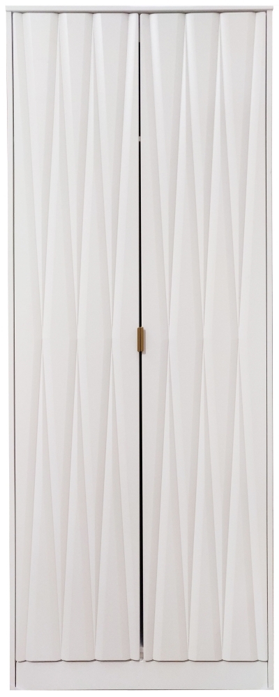 Diamond White 2 Door Wardrobe