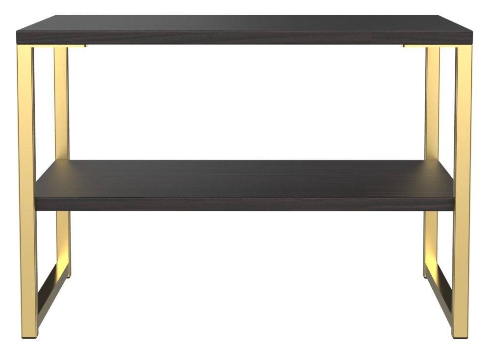 Diego Black Gold Lamp Table