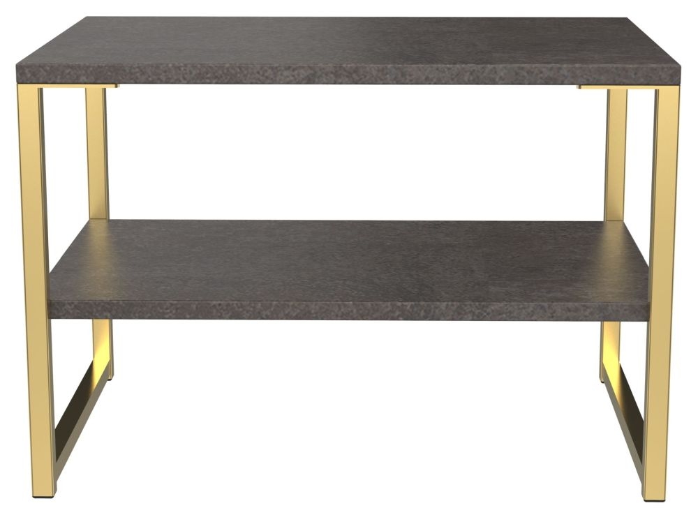 Diego Pewter Gold Lamp Table