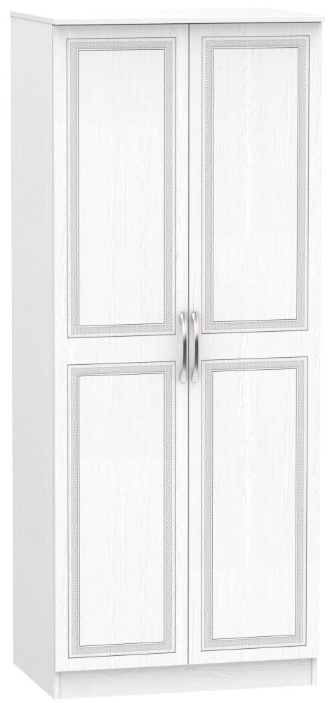 Dorset White 2 Door Wardrobe