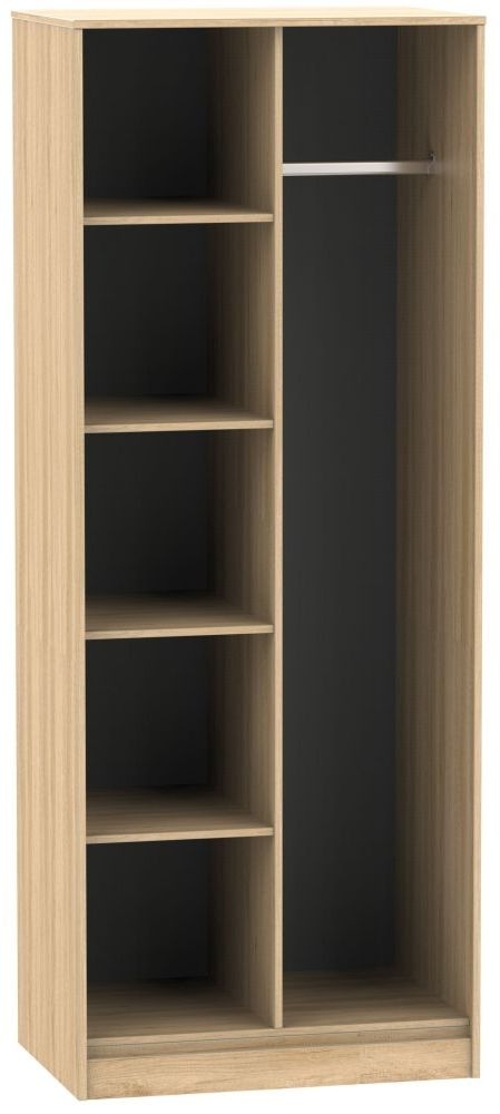 Hong Kong Nebraska Oak Open Shelf Wardrobe