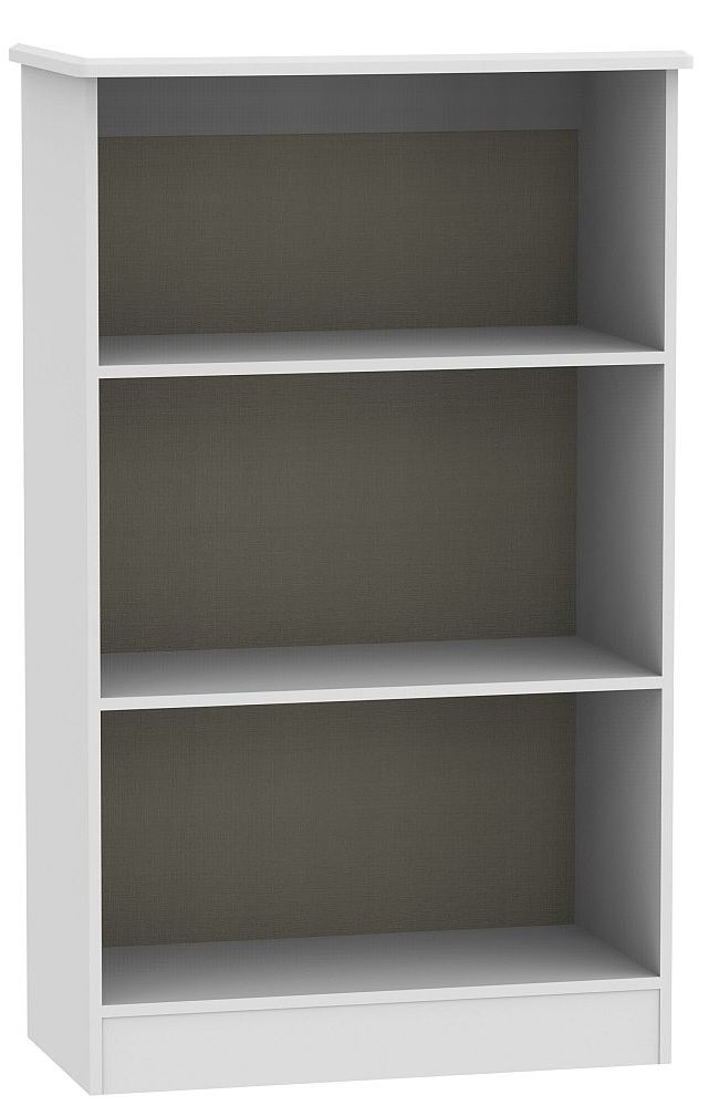 Knightsbridge Grey Matt Bookcase