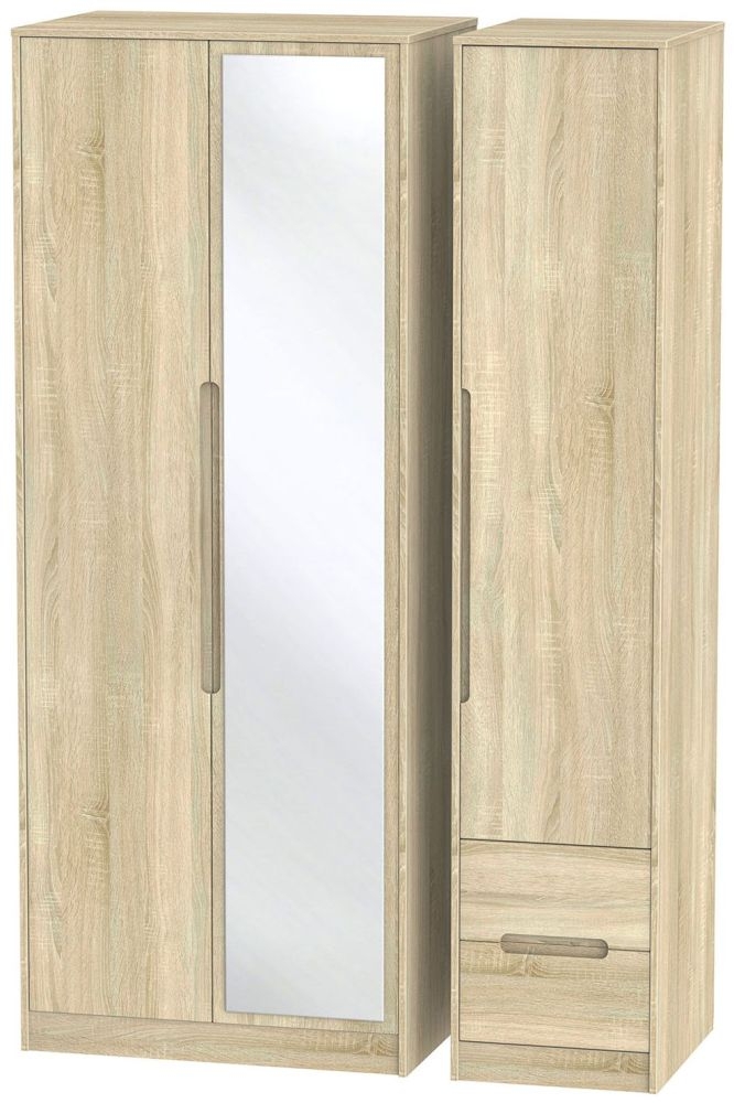 Monaco Bardolino 3 Door 2 Right Drawer Tall Combi Wardrobe