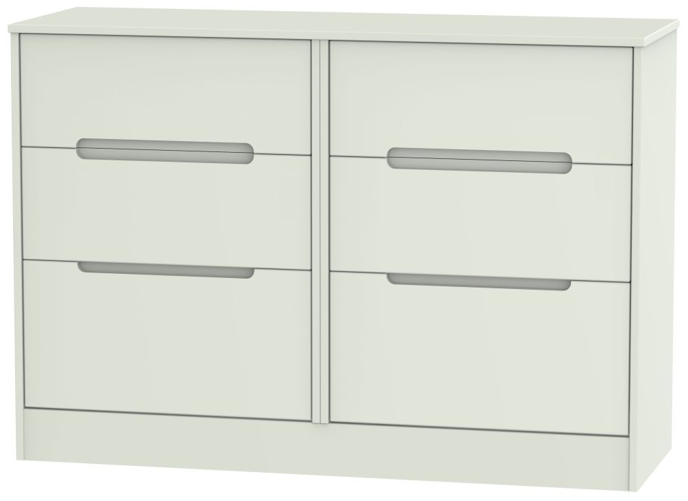 Monaco Kaschmir Matt 6 Drawer Midi Chest