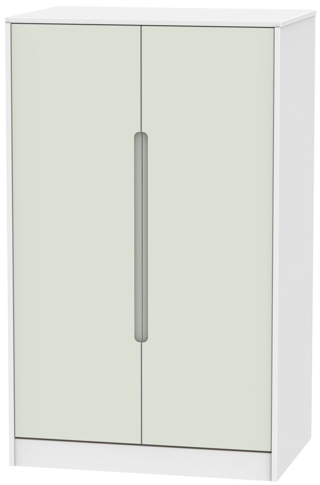 Monaco 2 Door Midi Wardrobe Kaschmir And White