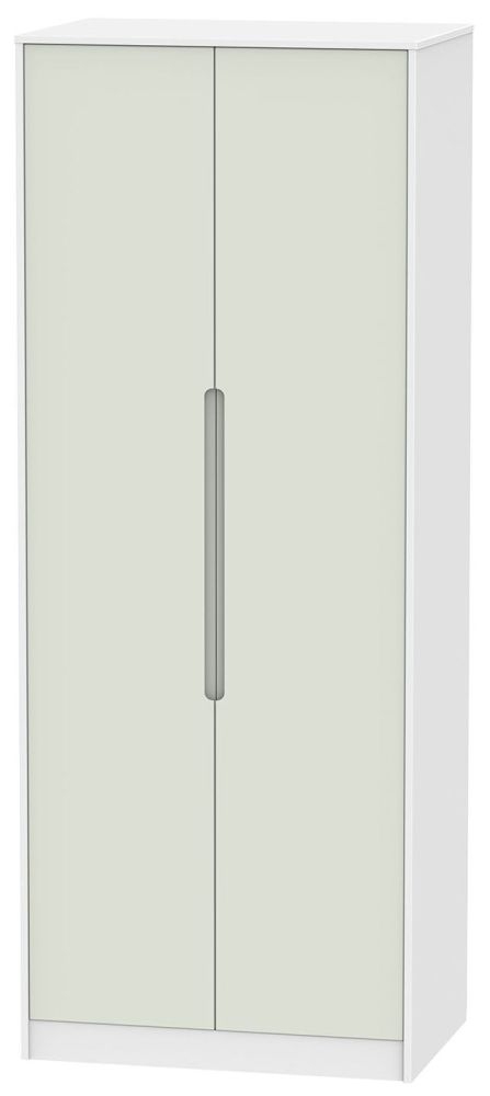 Monaco 2 Door Tall Hanging Wardrobe Kaschmir And White