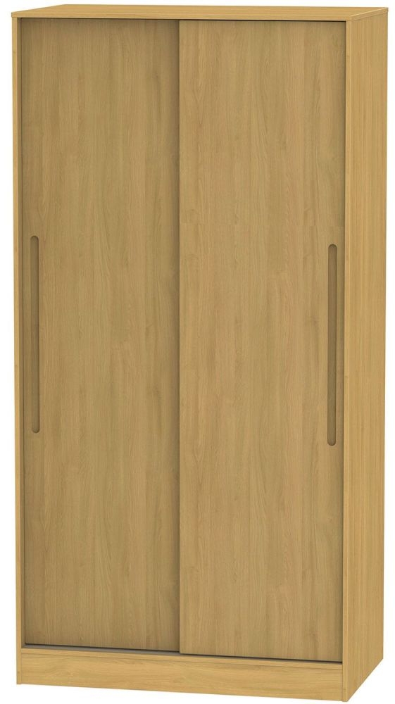 Monaco Modern Oak 2 Door Sliding Wardrobe