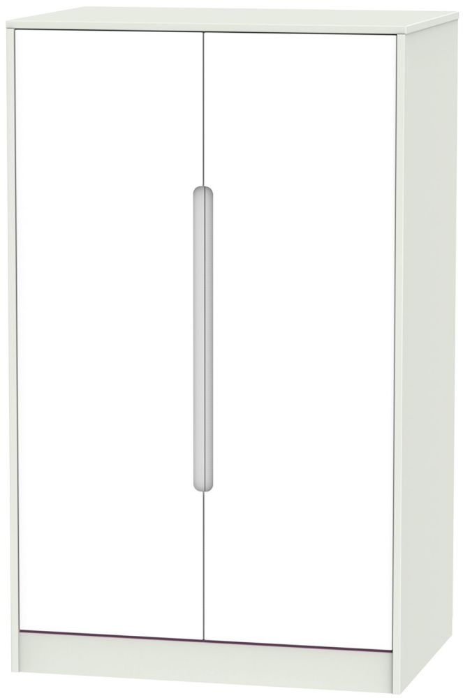 Monaco 2 Door Midi Wardrobe White And Kaschmir