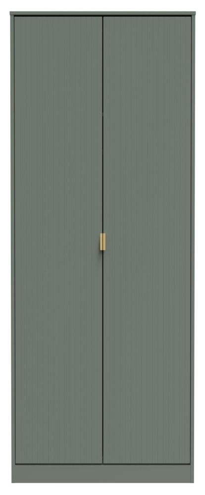 Nashville Reed Green 2 Door 2ft 6in Plain Wardrobe