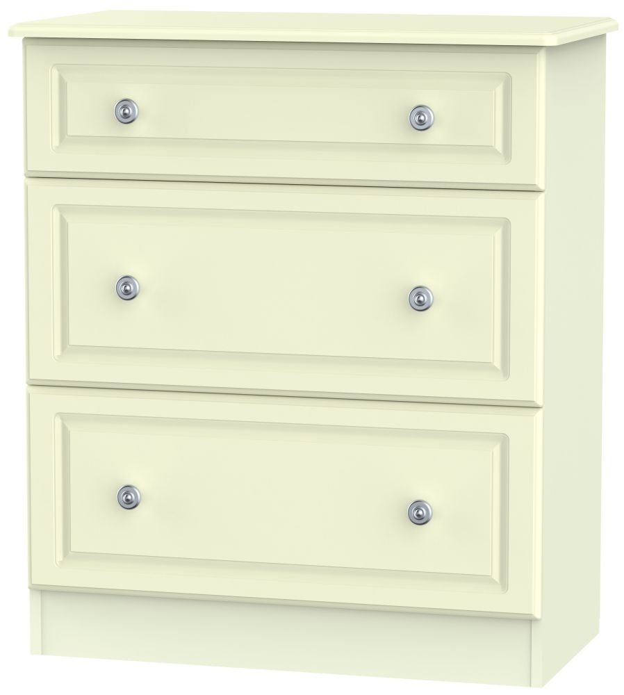 Pembroke Cream 3 Drawer Deep Chest