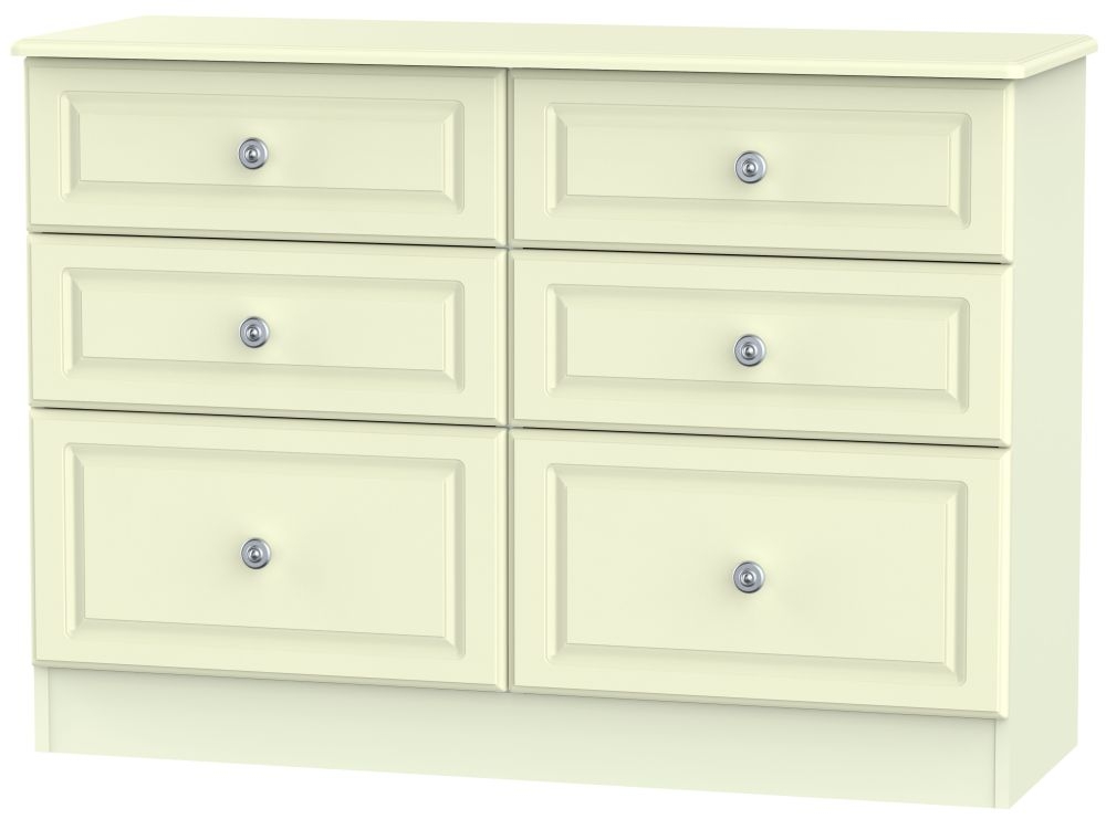 Pembroke Cream 6 Drawer Midi Chest