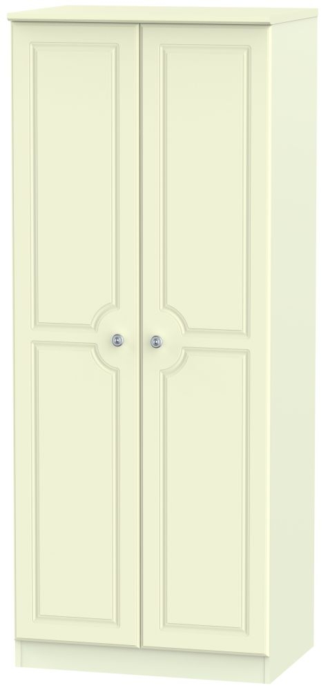 Pembroke Cream 2 Door Plain Wardrobe