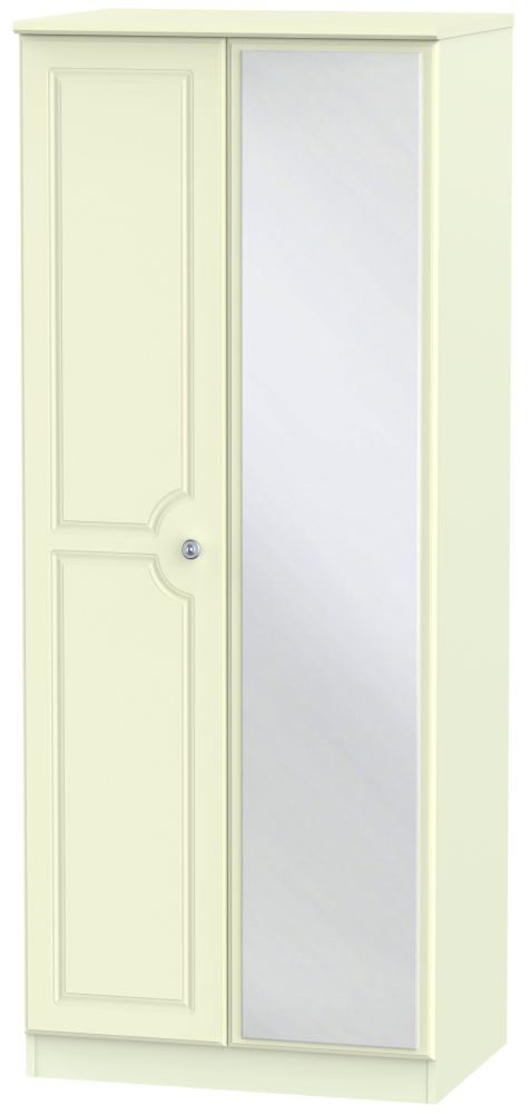 Pembroke Cream 2 Door Mirror Wardrobe