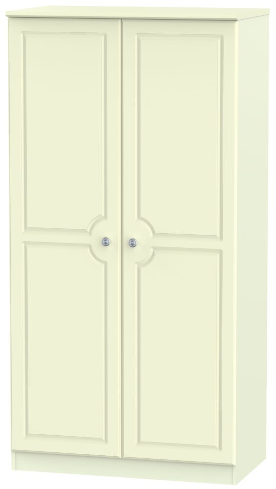 Pembroke Cream 2 Door Plain Wardrobe