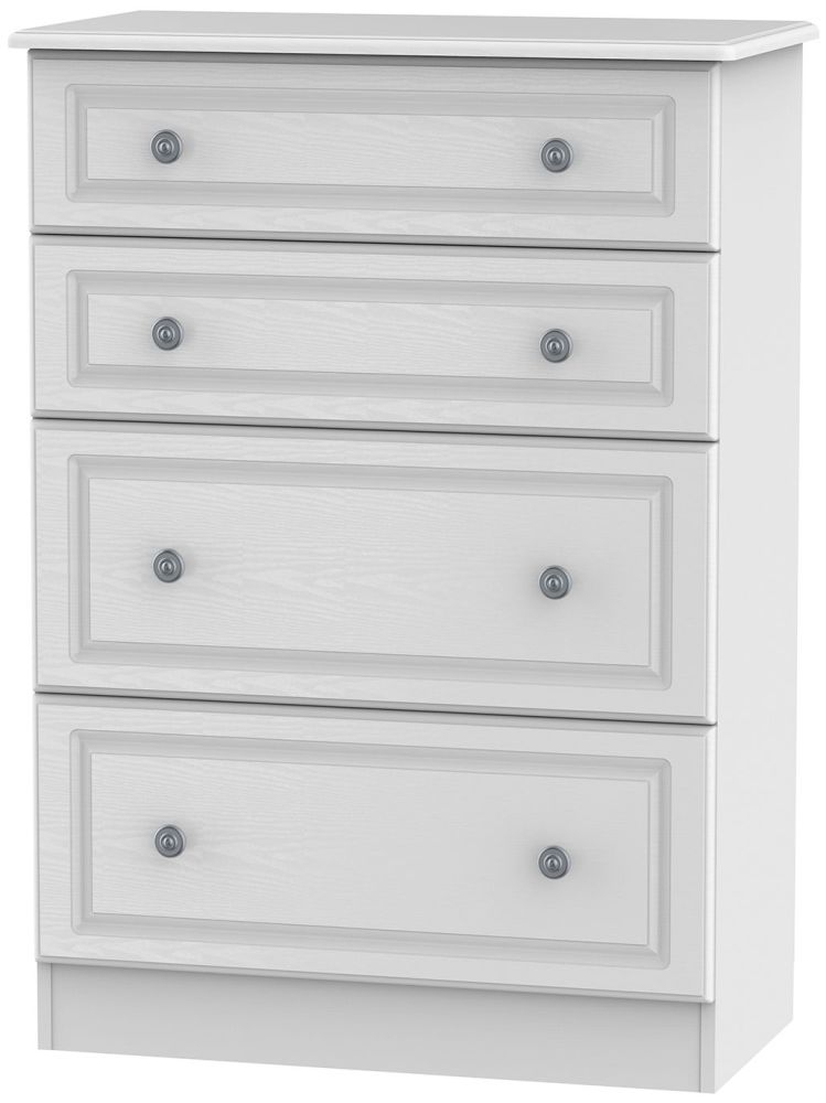 Pembroke White 4 Drawer Deep Chest