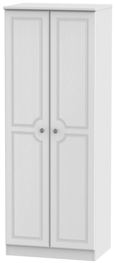 Pembroke White 2 Door Tall Hanging Wardrobe