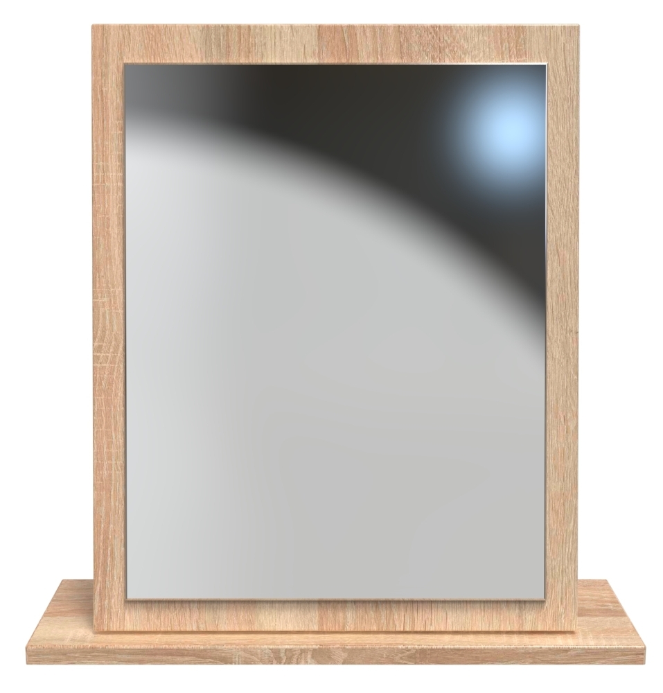 Rattan Bardolino Oak Small Mirror