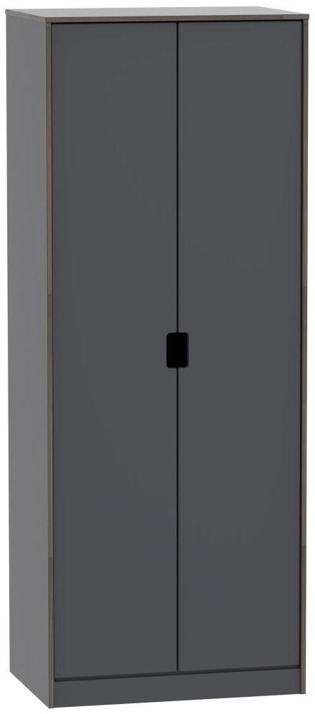 Shanghai Graphite 2 Door Wardrobe