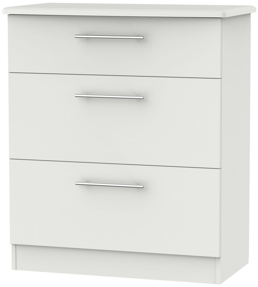 Sherwood Grey Matt 3 Drawer Deep Chest