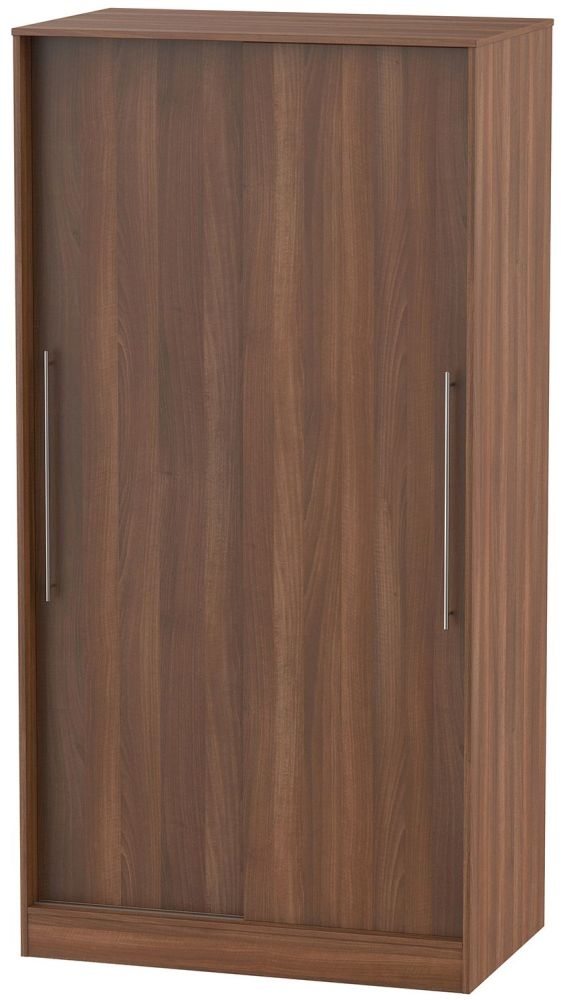 Sherwood Noche Walnut 2 Door Sliding Wardrobe